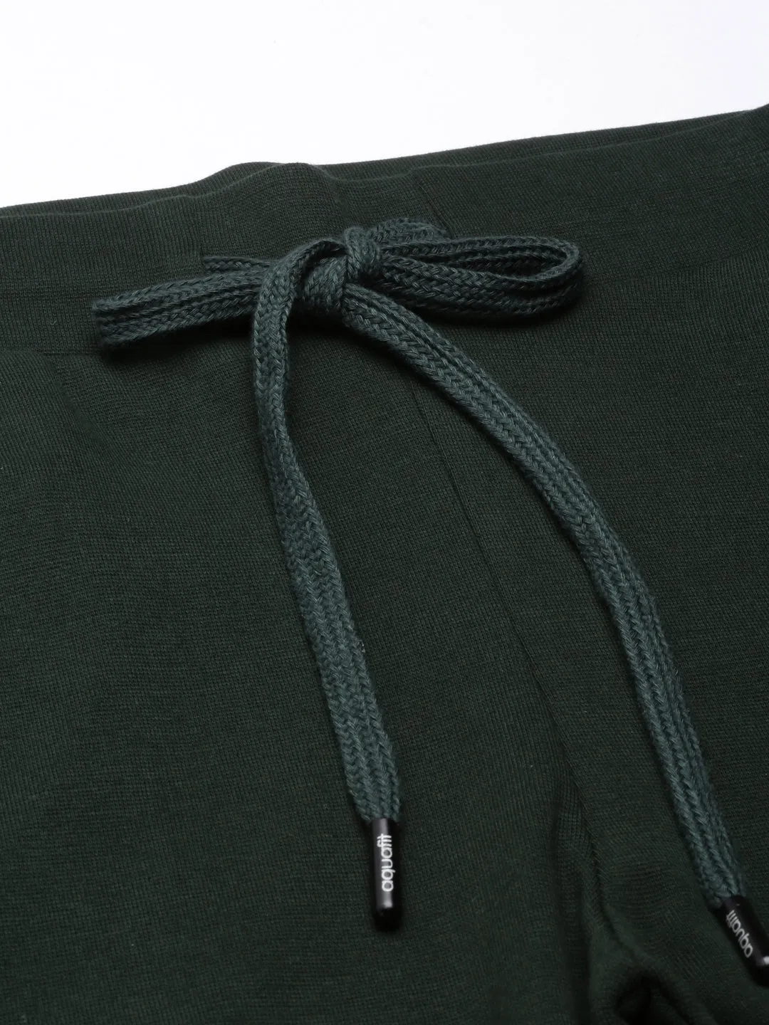 Women Green Slim-Fit Cotton Track Pants