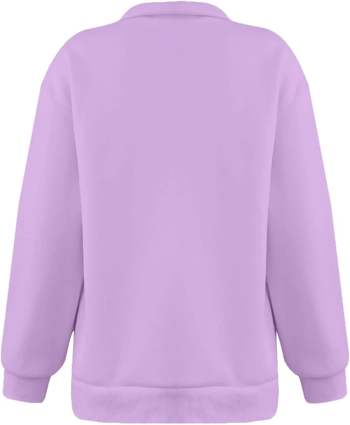 Women's Fall Winter Oversized Sweatshirt Casual Trendy Long Sleeve Quarter Zip Neck Solid Sweatshirt, S-3XL