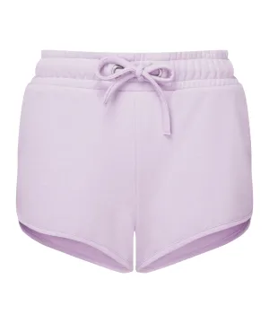 Womens TriDri® recycled retro jogger shorts | Lilac